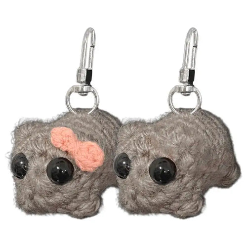 Meme Sad Hamster Plush Toy Sad Hamster Key Chain Keychains Ring for Accessories Bag Funny Pendant Keyring Jewelry Fans Gifts